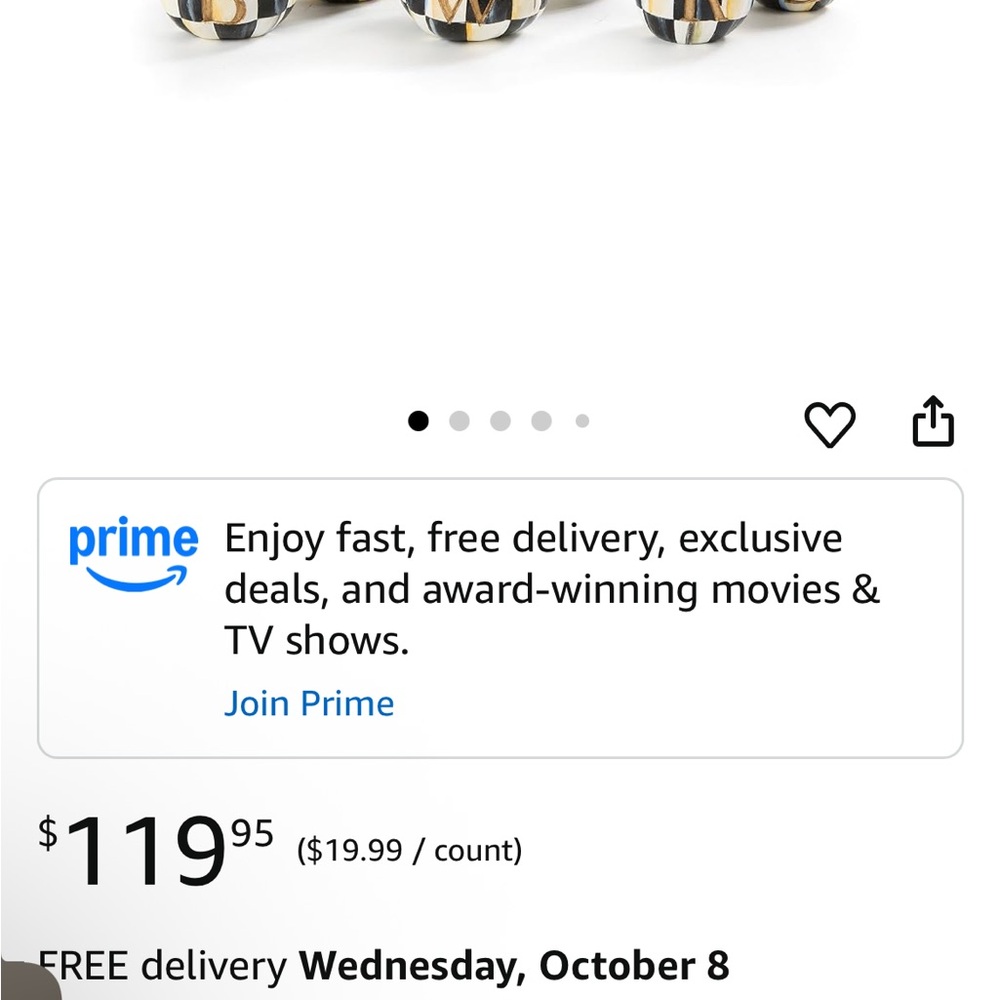 MacKenzie-Childs "Beware" Resin Pumpkin Decor set - Picture 3 of 6